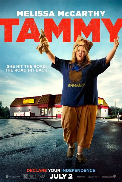 Tammy. After losing her job and learning that her husband has been unfaithful, Tammy (Melissa McCarthy) hits the road with her profane, hard-drinking grandmother (Susan Sarandon). IMDb 4.9 1 h 36 min 2014. PG-13. Comedy · Romance · Coarse · Joyous.